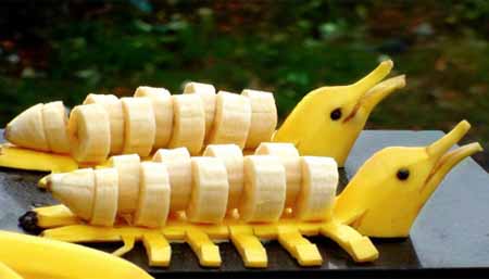 آموزش میوه آرایی با موز